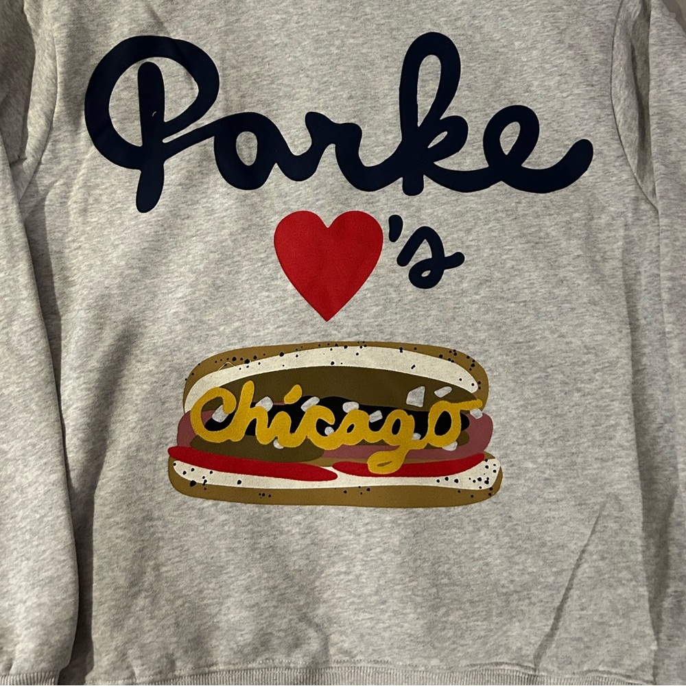 NWT Parke Chicago Graphic Hoodie S/M